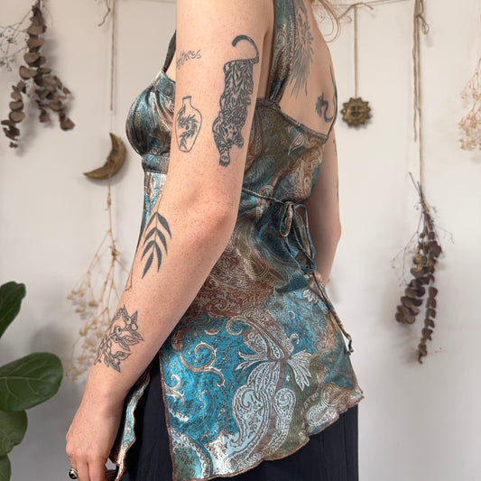 Satin top - size M