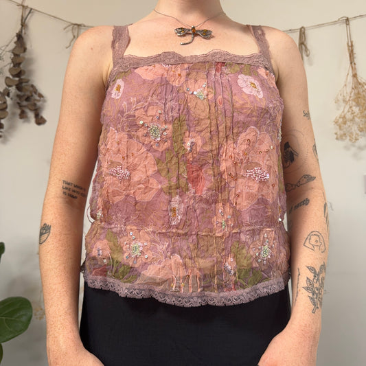 Pink cami - size S/M