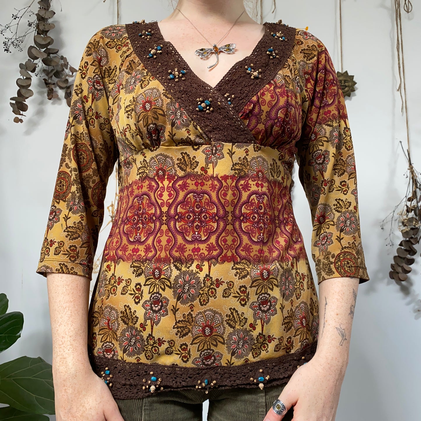 Earthy mesh top - size M/L