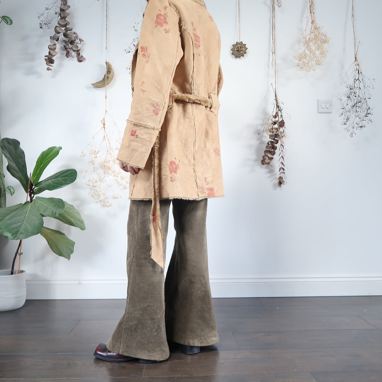 Faux sheepskin coat - size M/L