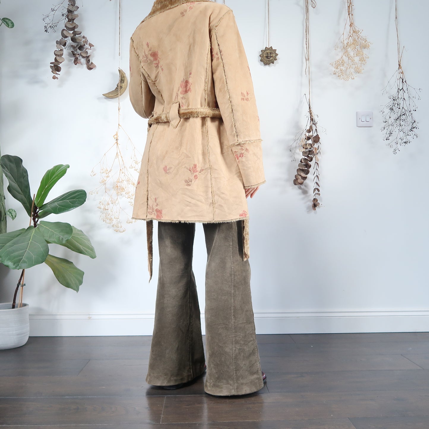 Faux sheepskin coat - size M/L