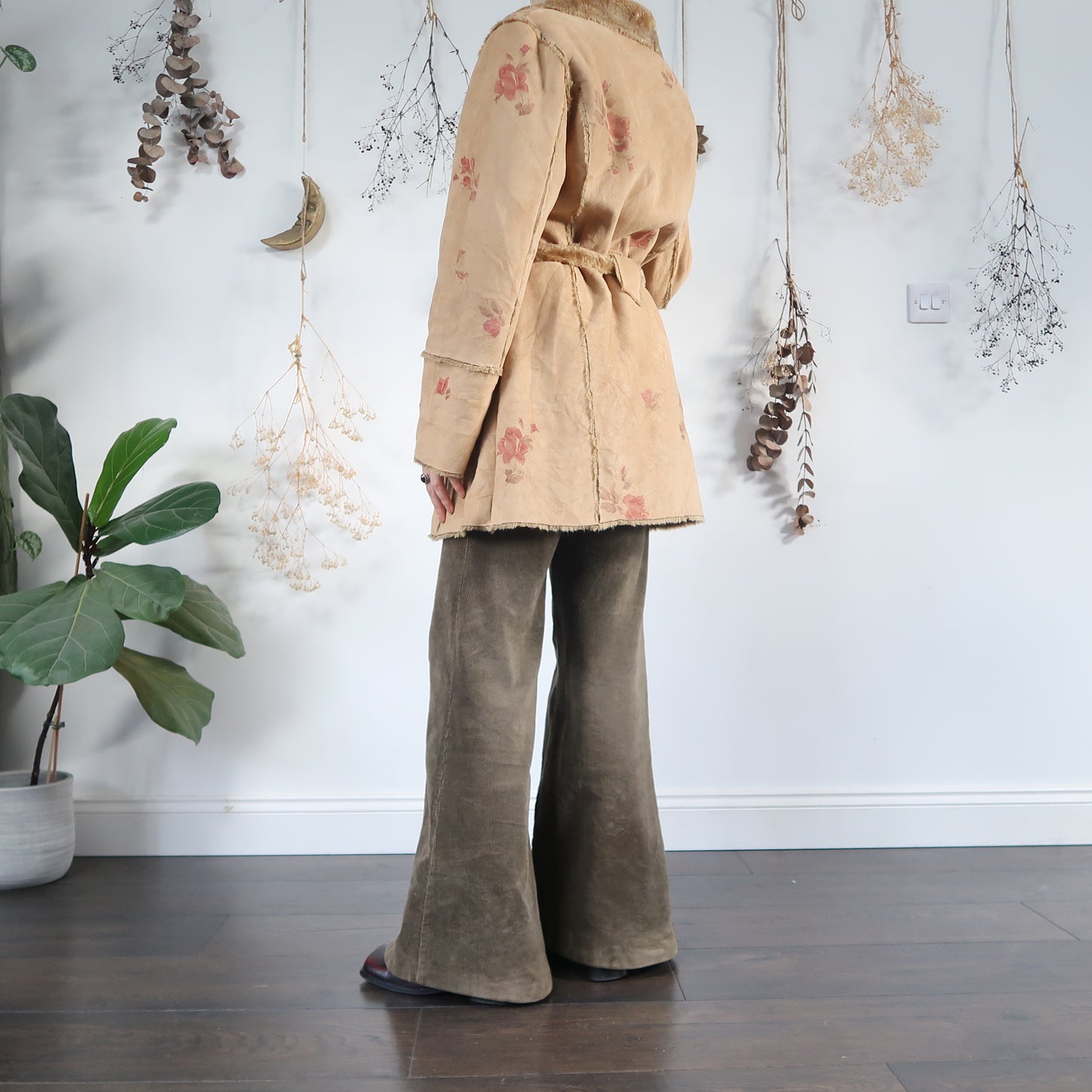 Faux sheepskin coat - size M/L