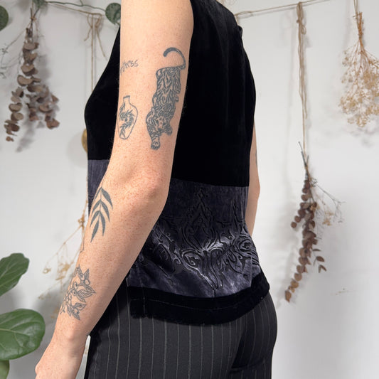 Velvet top - size M