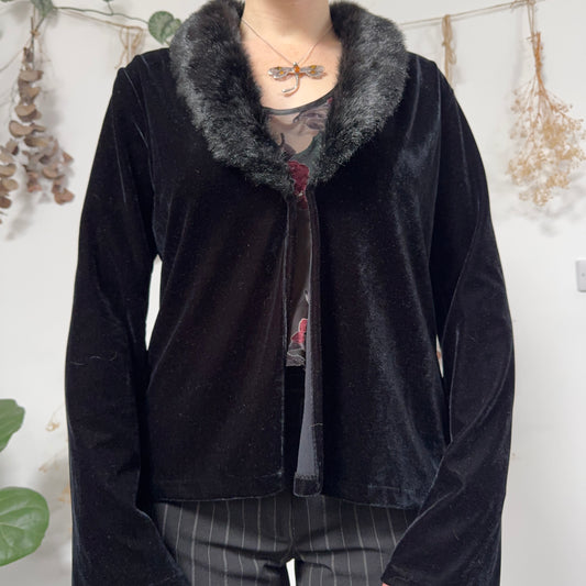Velvet cardigan - size L