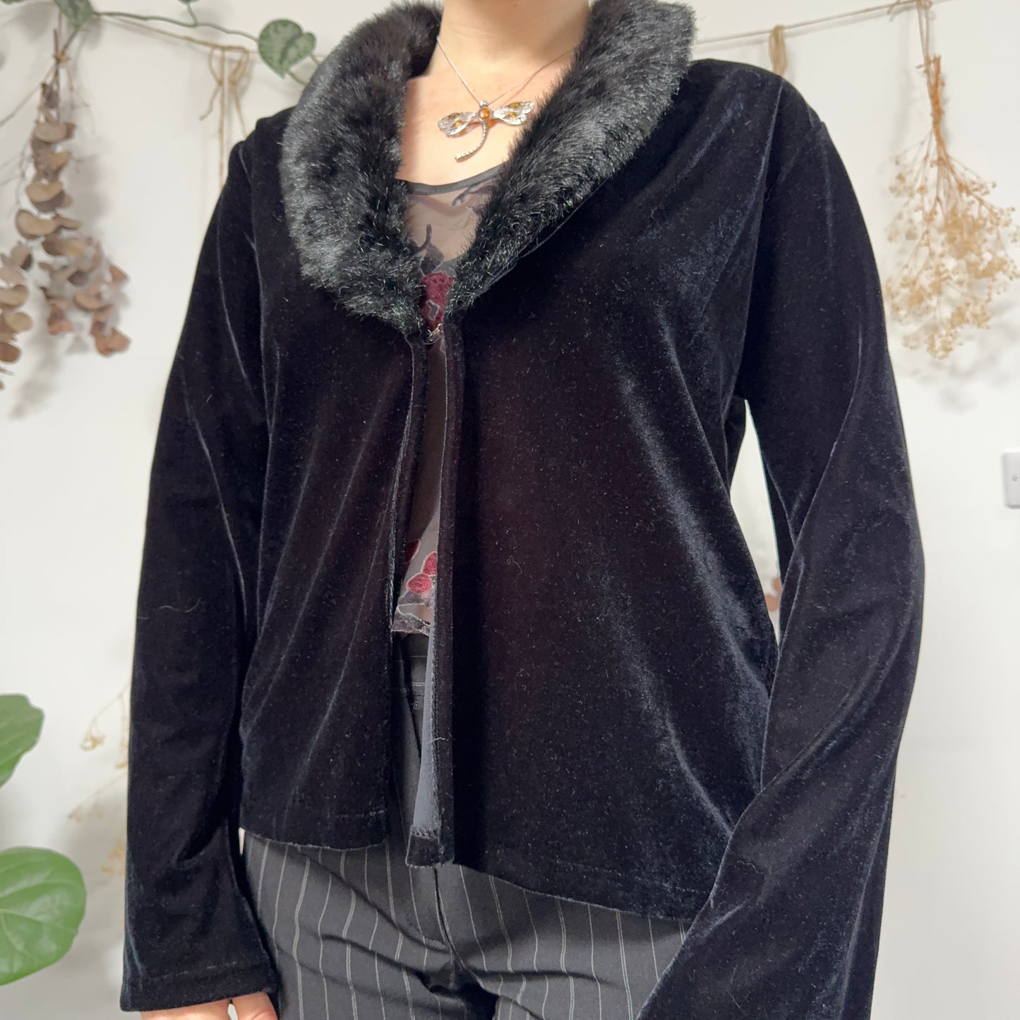 Velvet cardigan - size L