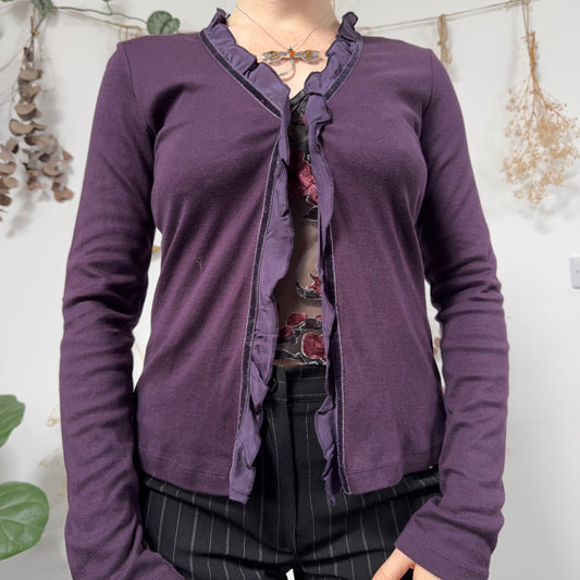 Purple hook top - size M