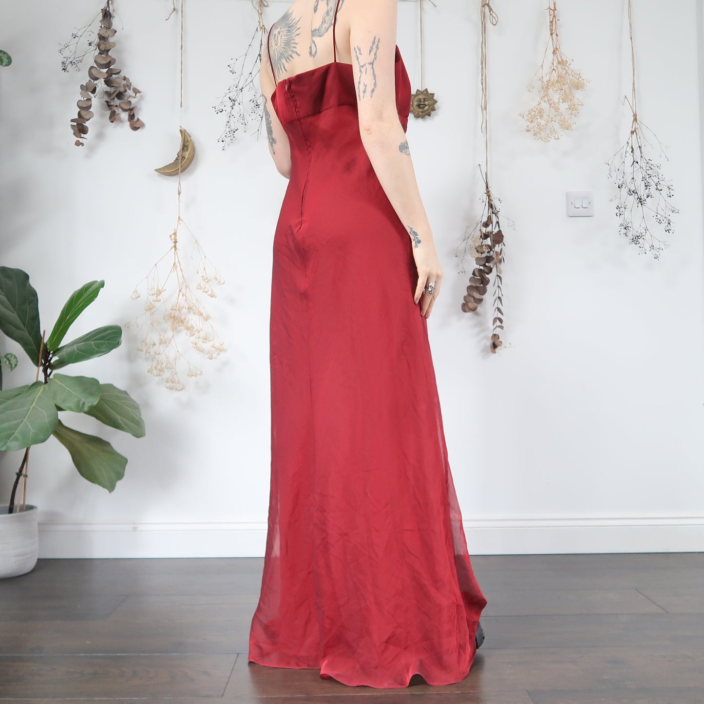 Red evening dress - size L