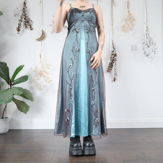 Floral embroidered dress - size S/M