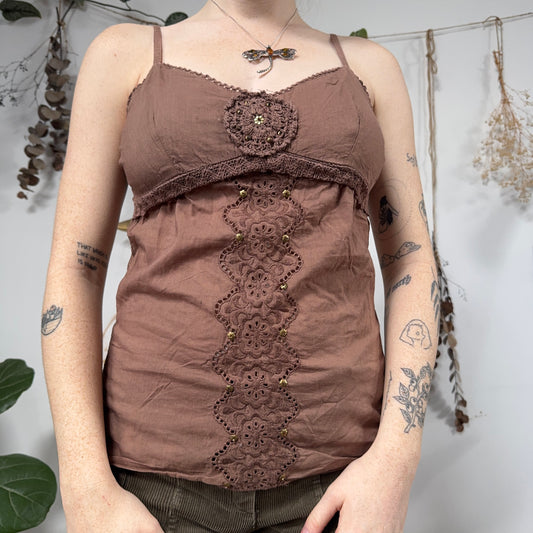 Brown cami - size S/M