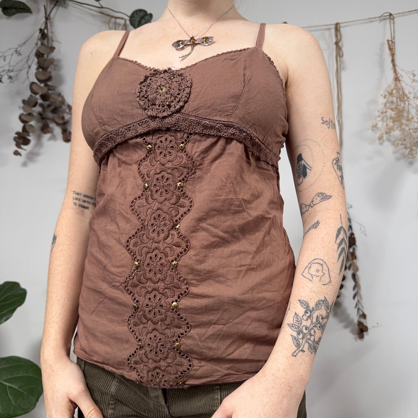 Brown cami - size S/M