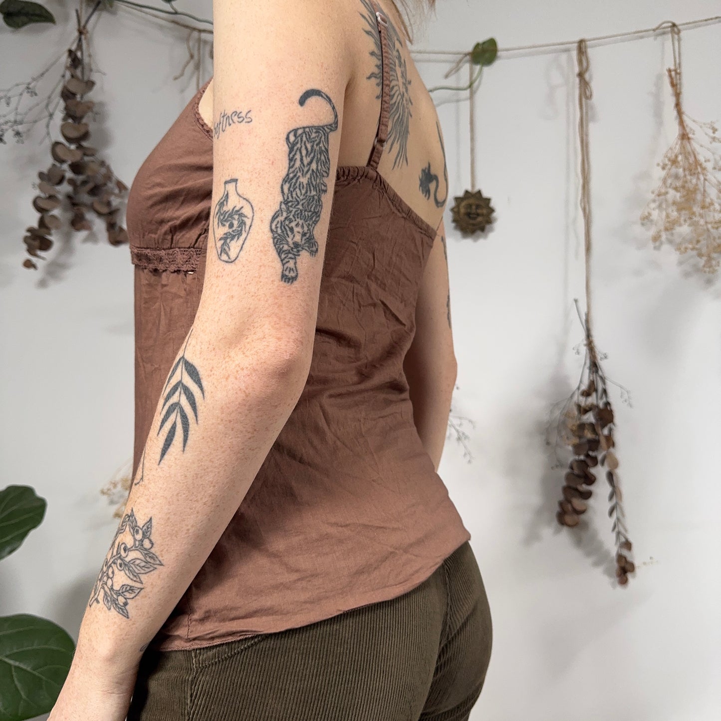 Brown cami - size S/M