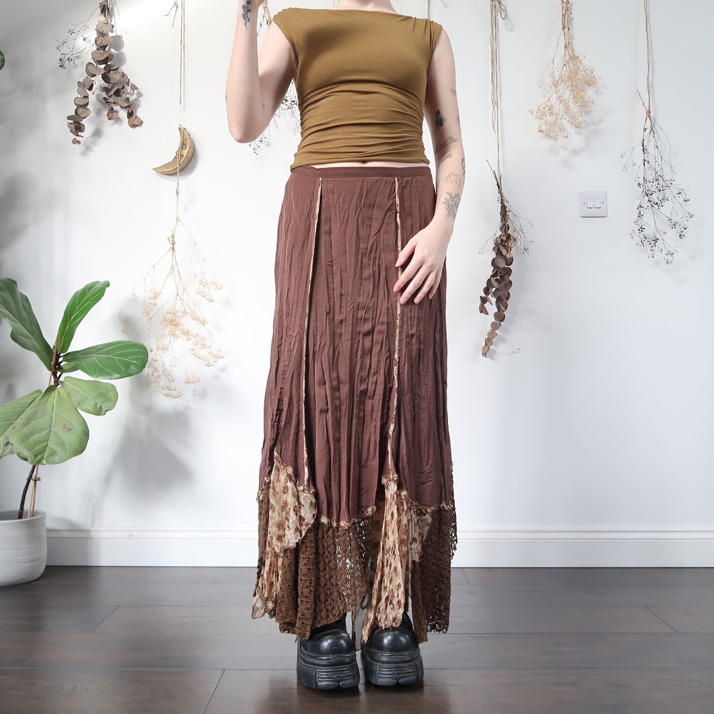 Earthy maxi skirt - size M