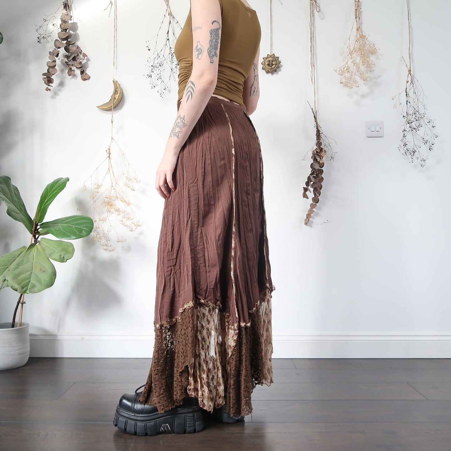 Earthy maxi skirt - size M