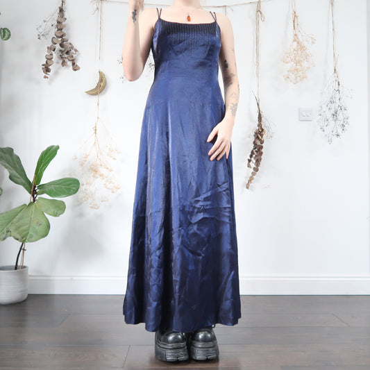 Deep blue evening dress - size M