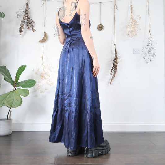 Deep blue evening dress - size M