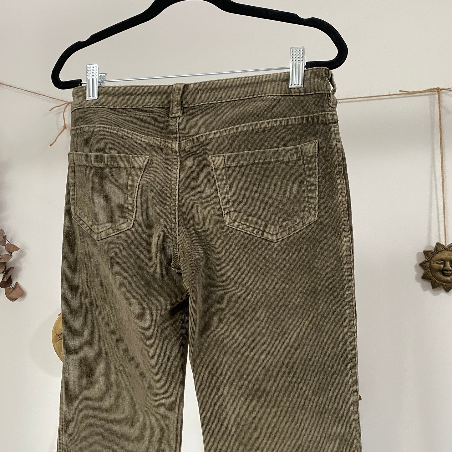 Khaki cord trousers - size XS/S