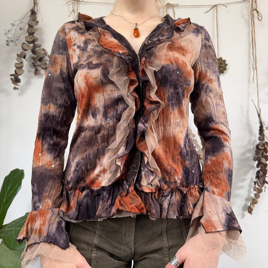 Ruffle blouse - size M/L