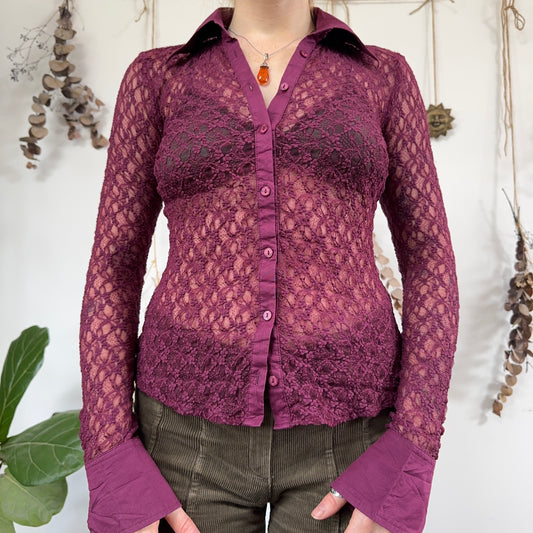 Purple shirt - size M
