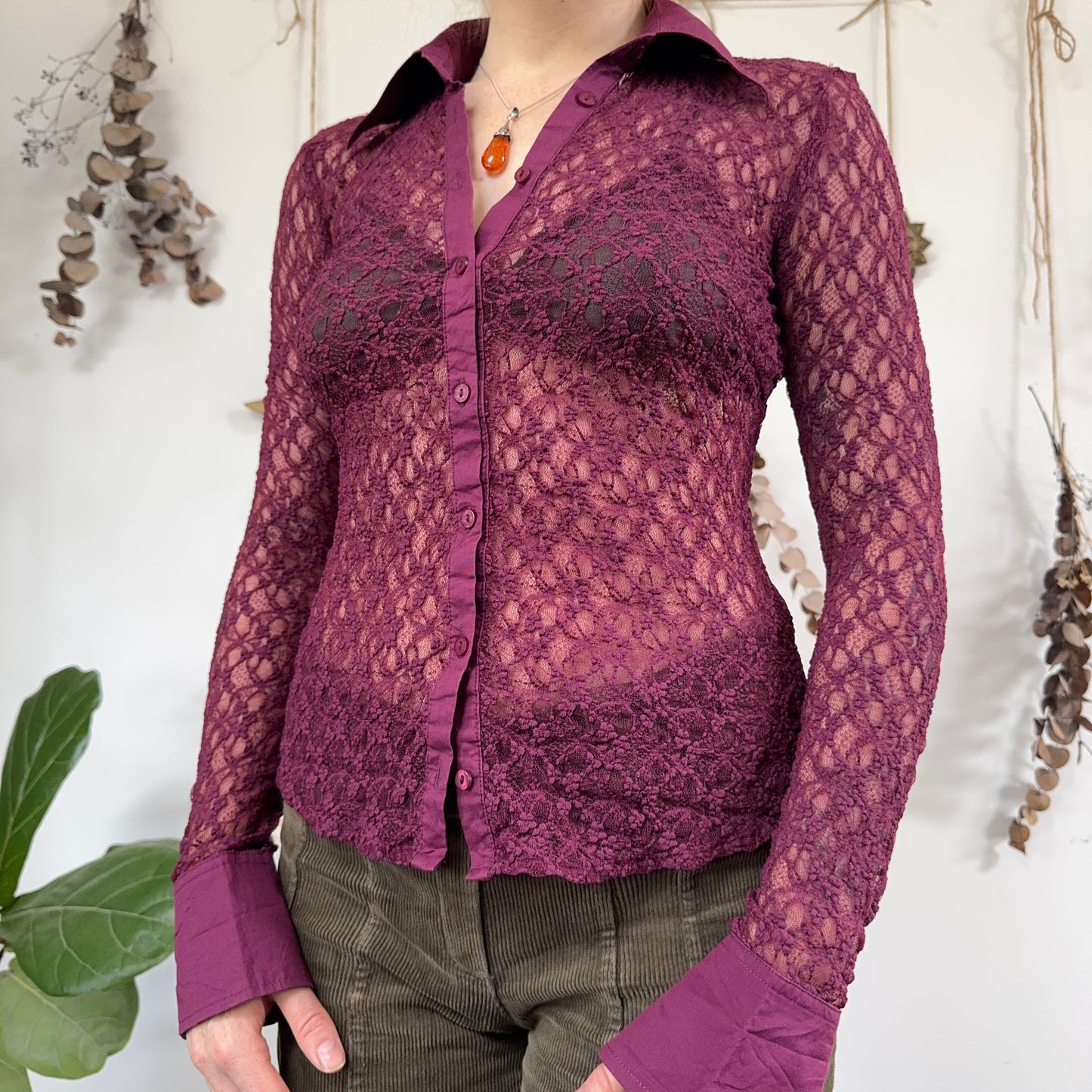 Purple shirt - size M