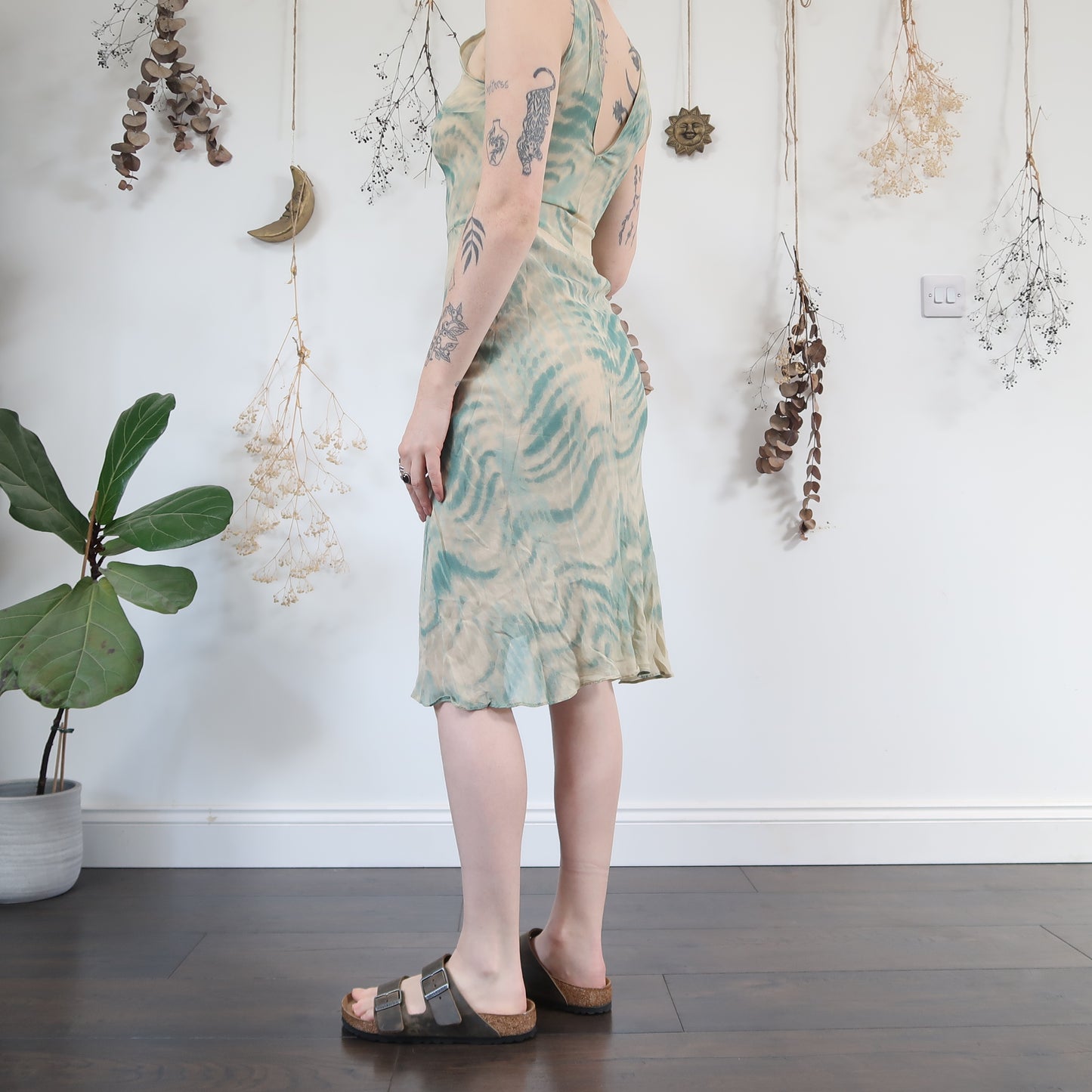 Blue summer dress - size S