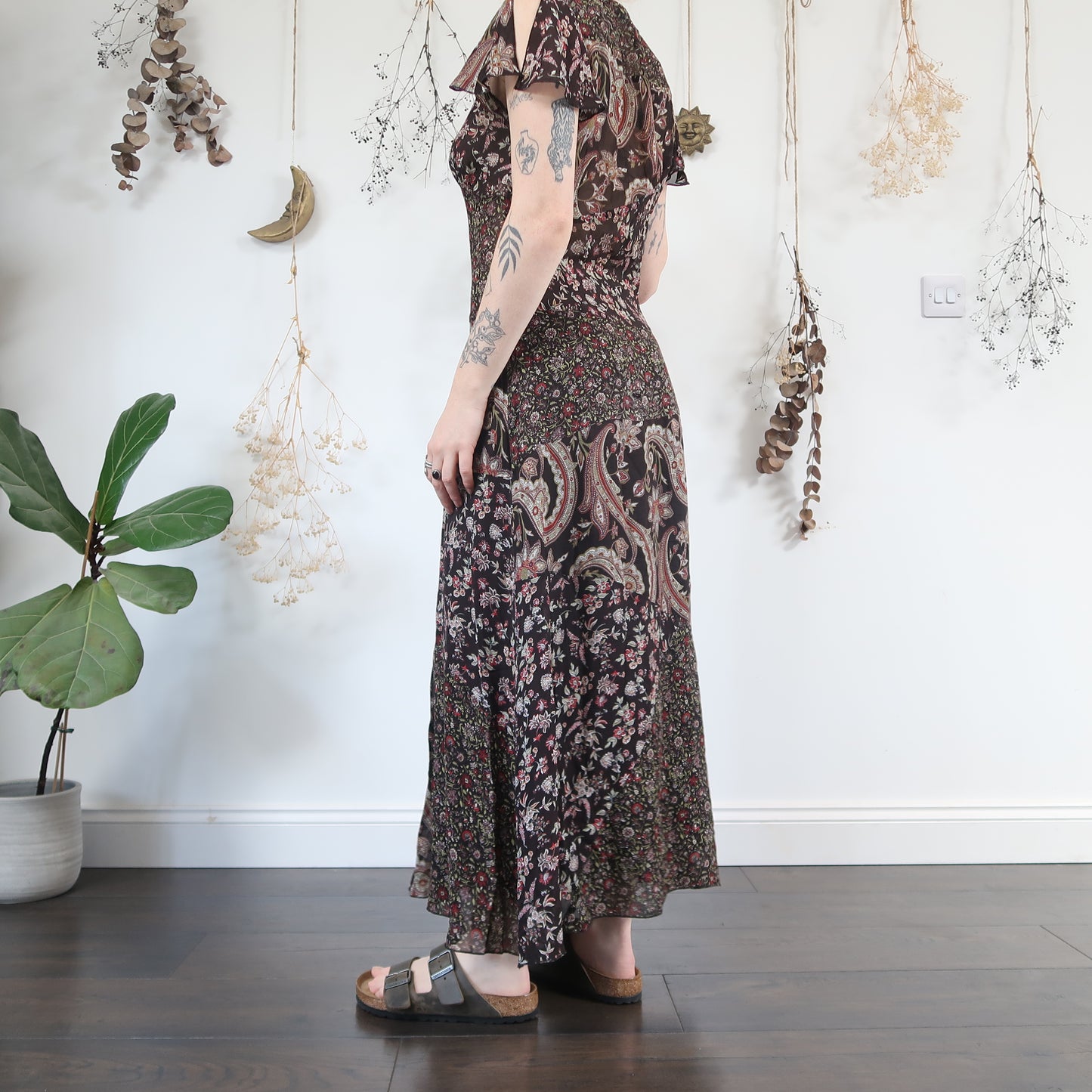 Floral patchwork dress - size M