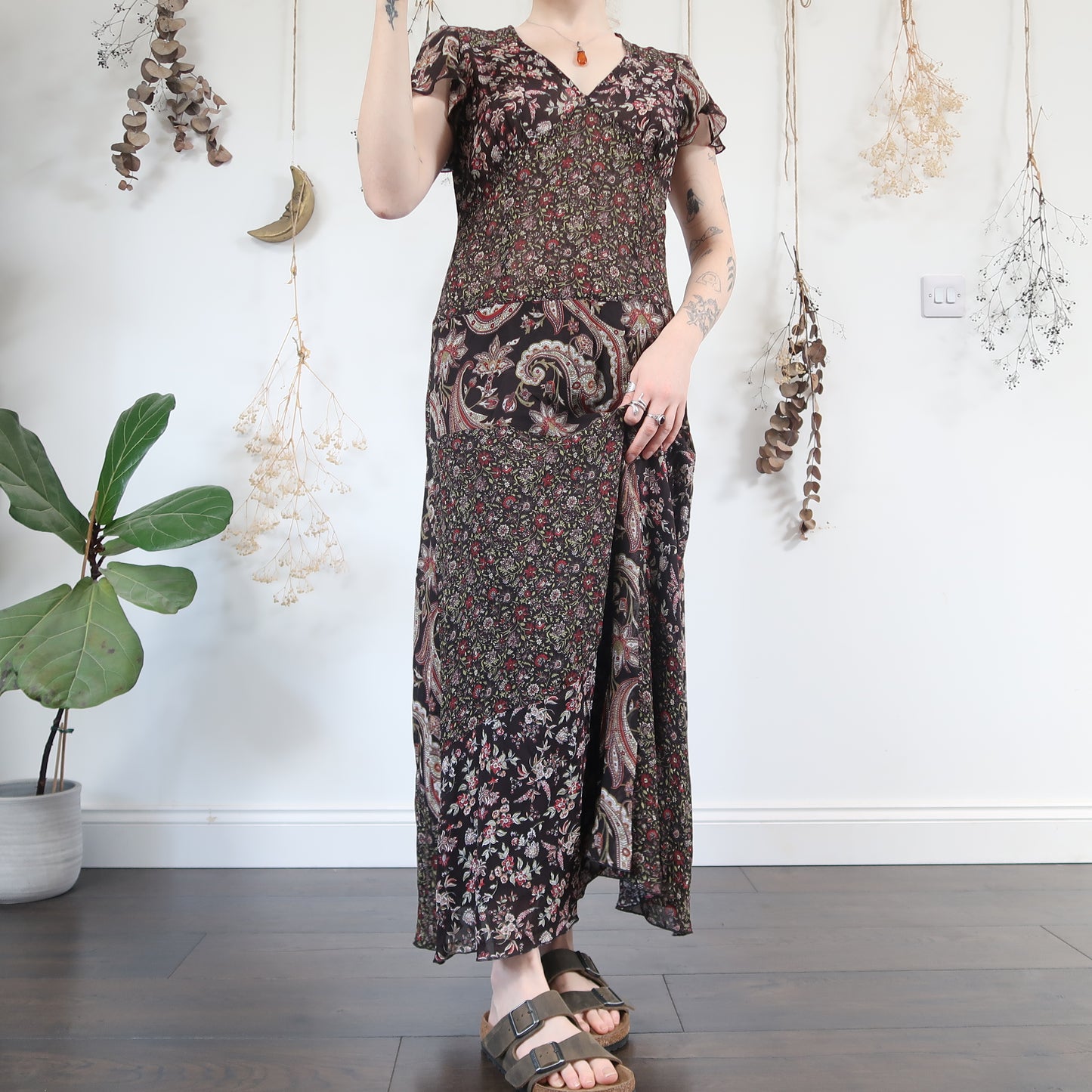 Floral patchwork dress - size M