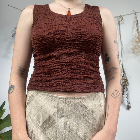 Brown tank top - size S