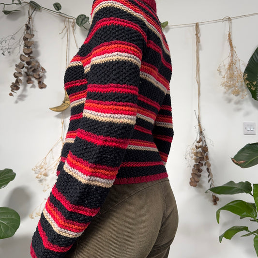 Stripe knit jumper - size S