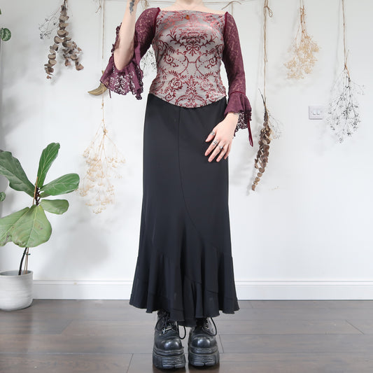 Black maxi skirt - size M/L