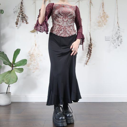 Black maxi skirt - size M/L