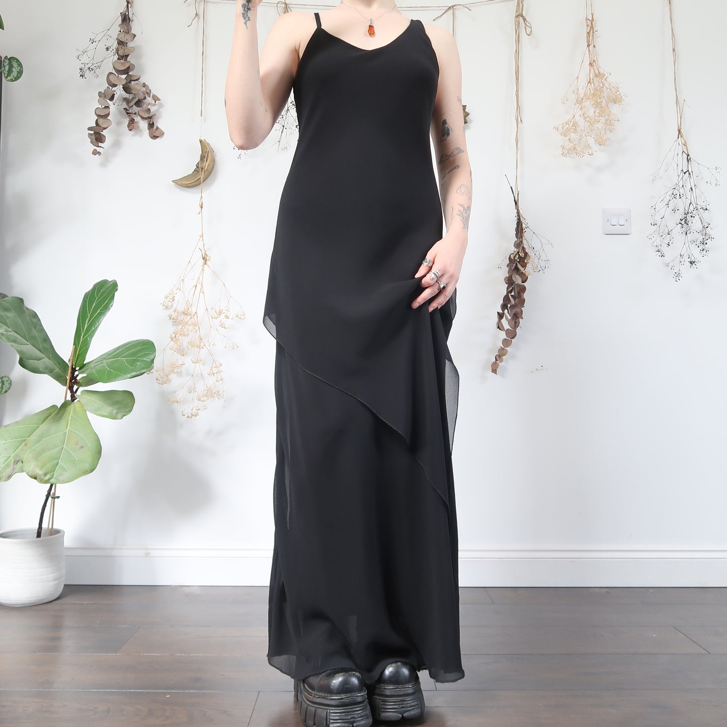 Black evening dress - size M