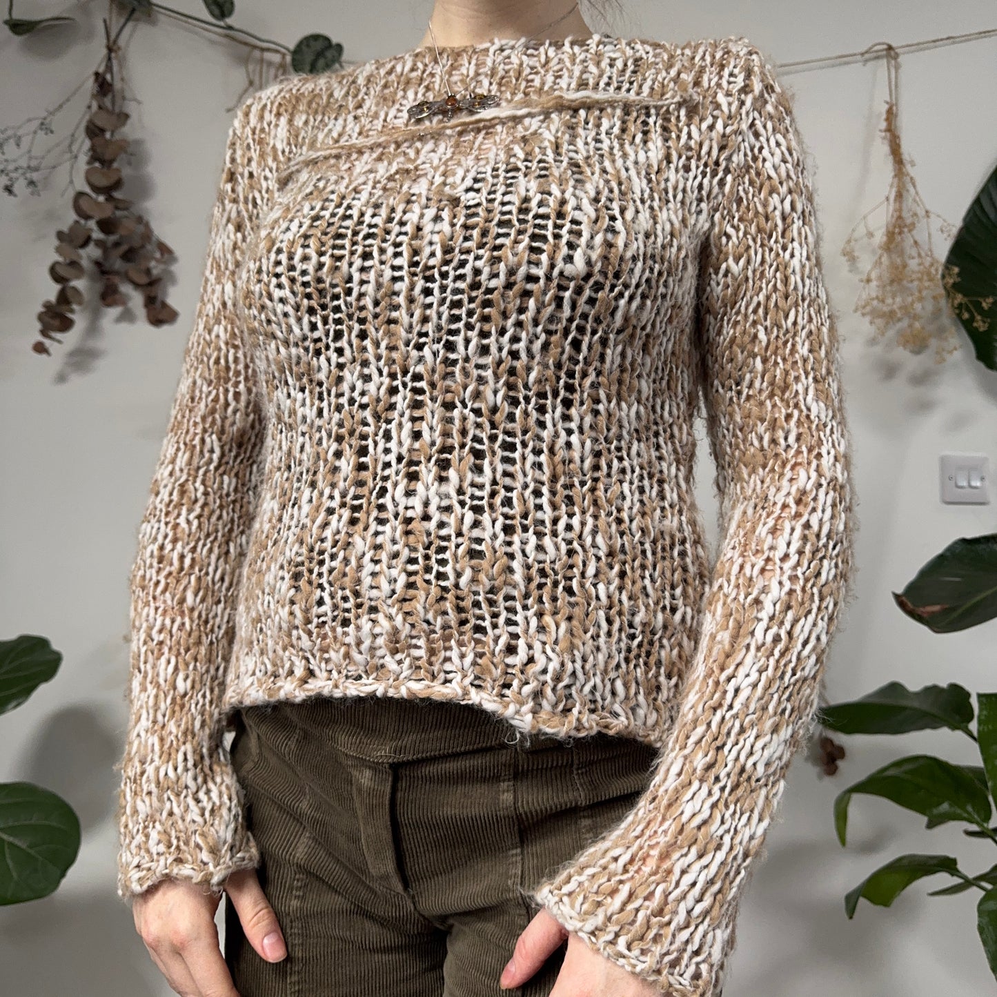 Open knit top - size S/M