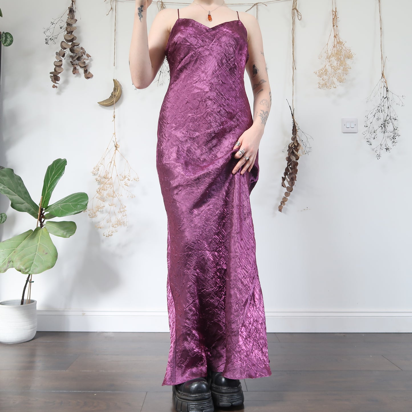 Purple iridescent dress - size M