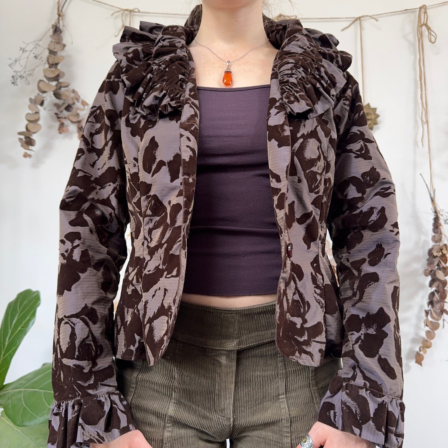 Brown purple jacket - size M/L