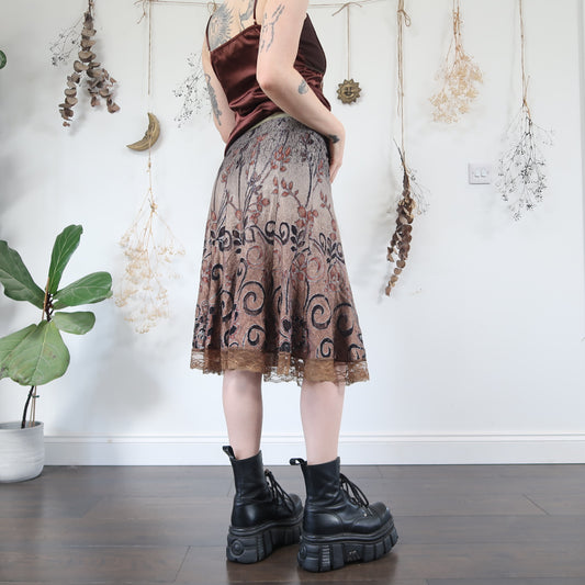 Earthy midi skirt - size M