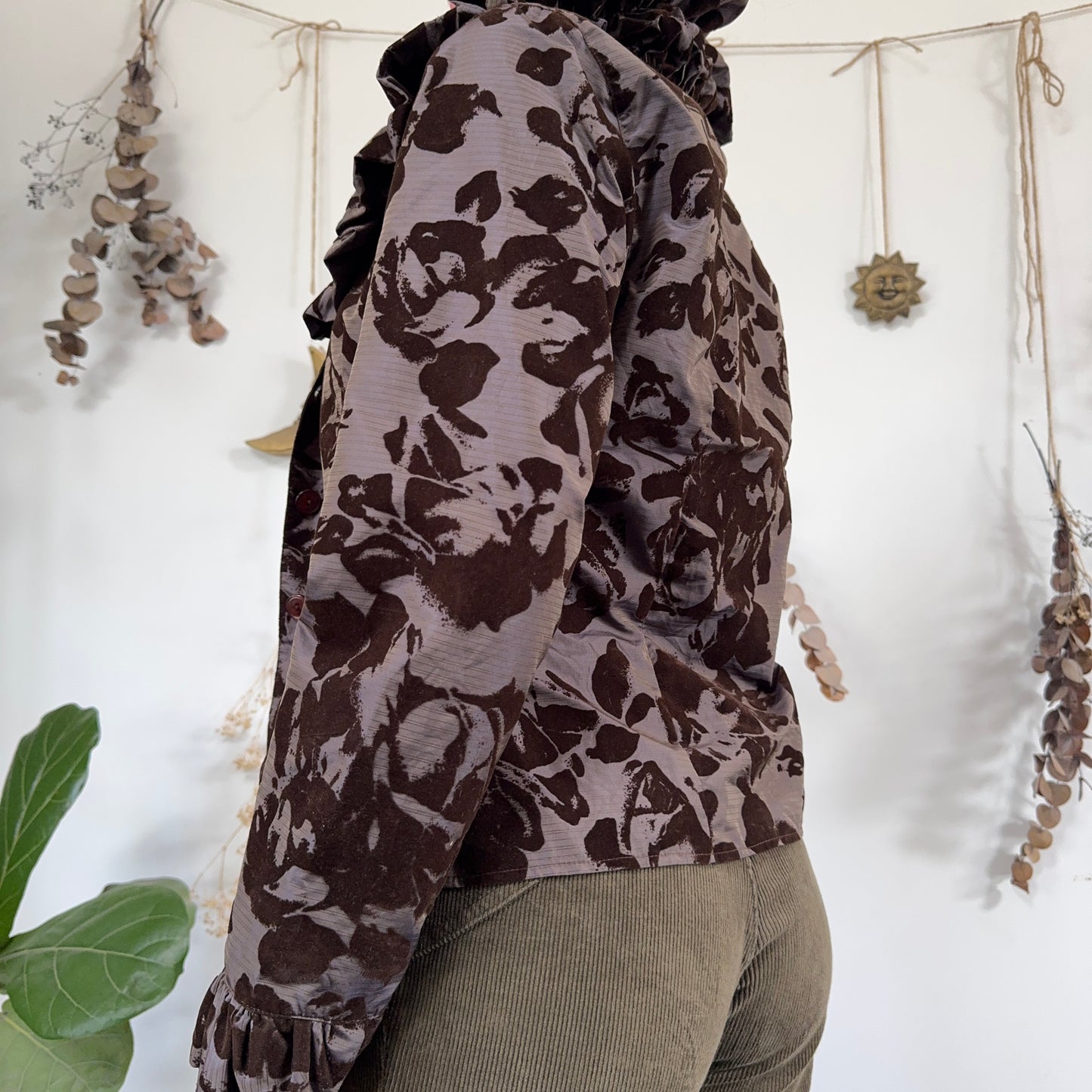 Brown purple jacket - size M/L