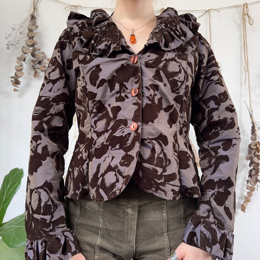 Brown purple jacket - size M/L