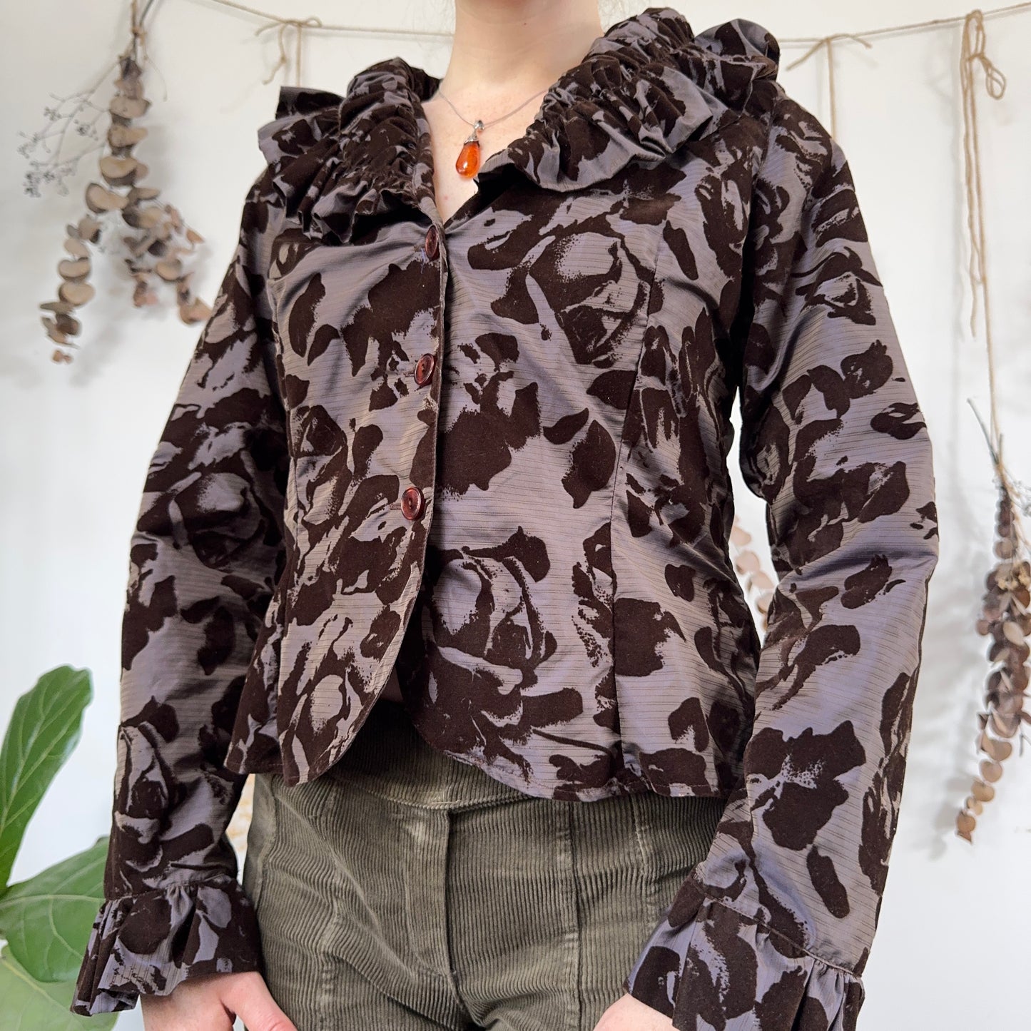 Brown purple jacket - size M/L