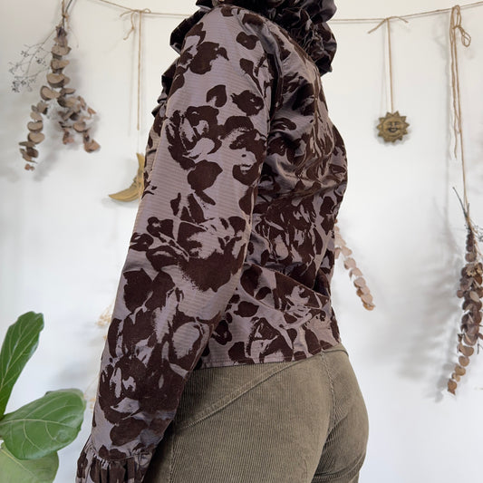 Brown purple jacket - size M/L