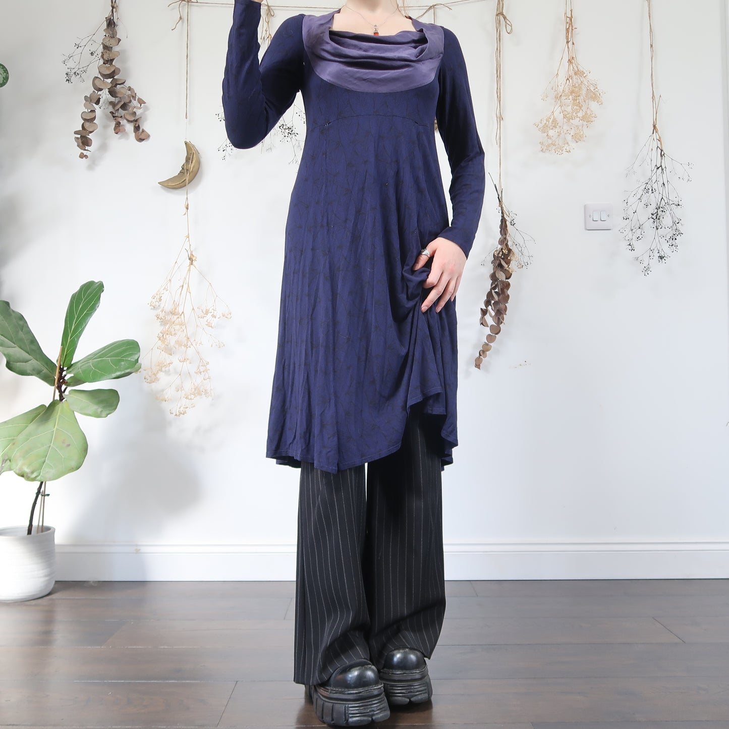 Purple slinky dress - size M