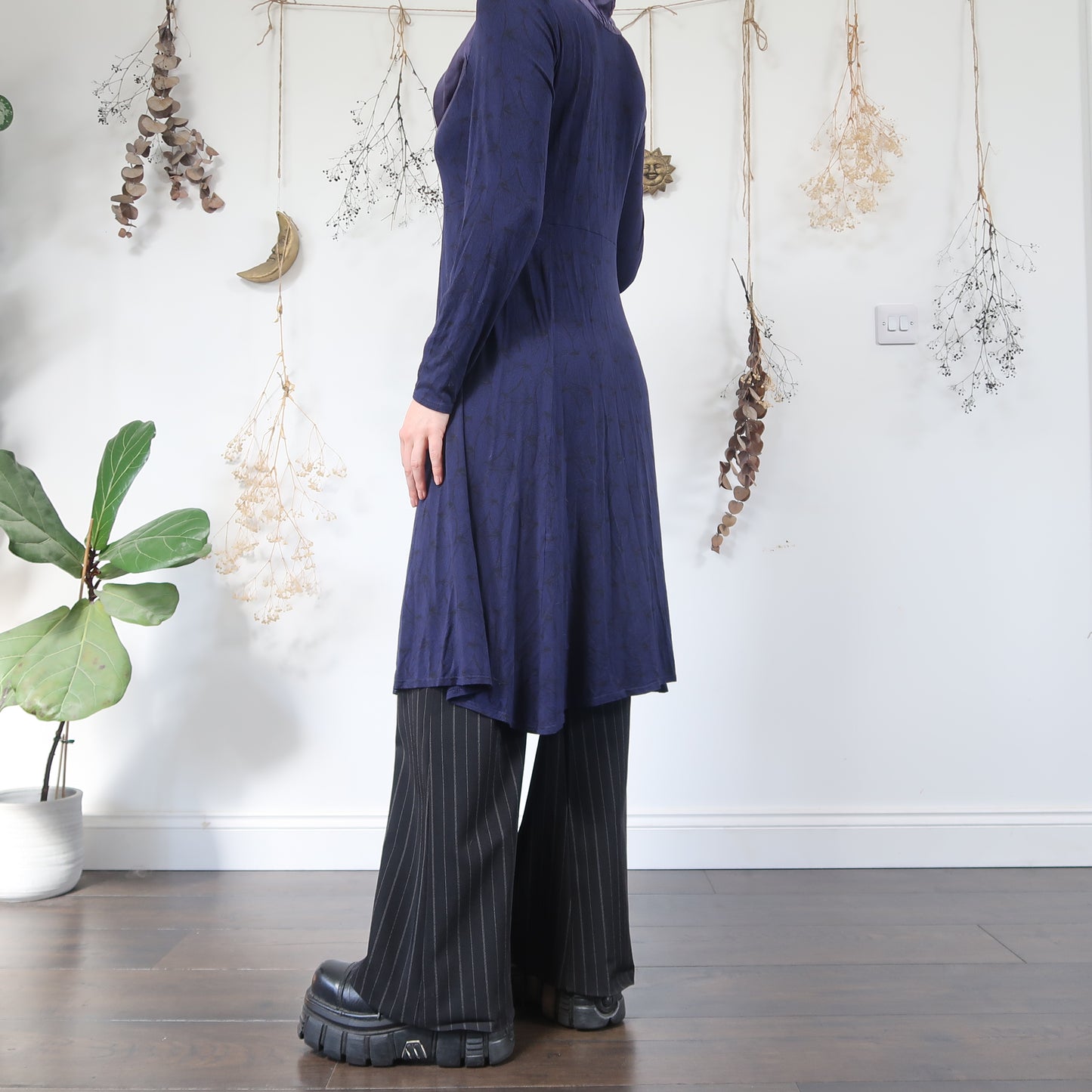 Purple slinky dress - size M
