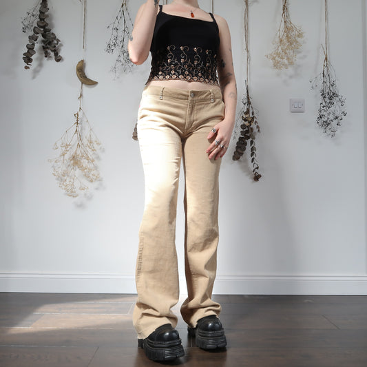 Cream cord flares - 32"