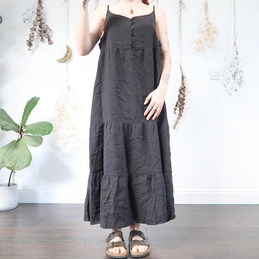 Black summer dress - size L