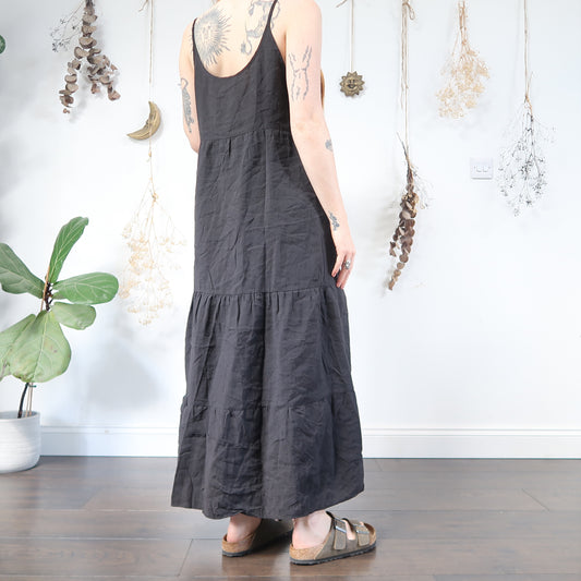 Black summer dress - size L