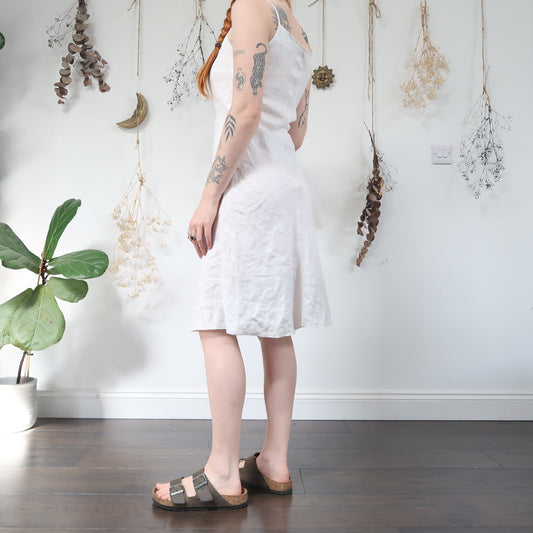 White linen dress - size S/M