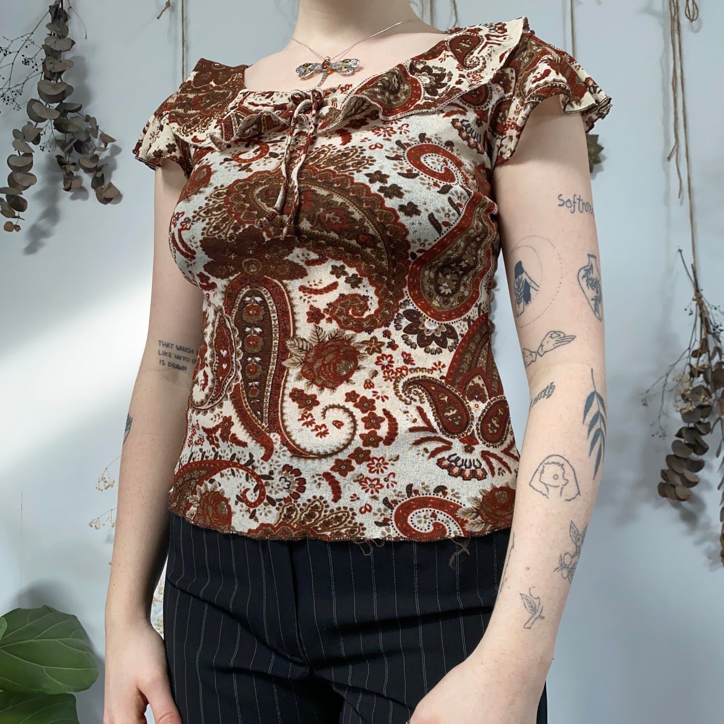 Earthy mesh top - size M/L