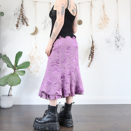 Lilac floral skirt - size M
