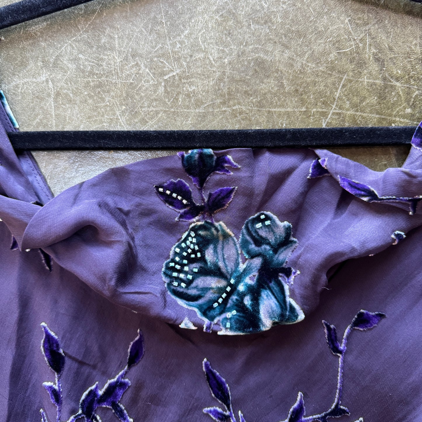 Purple velvet dress - size M