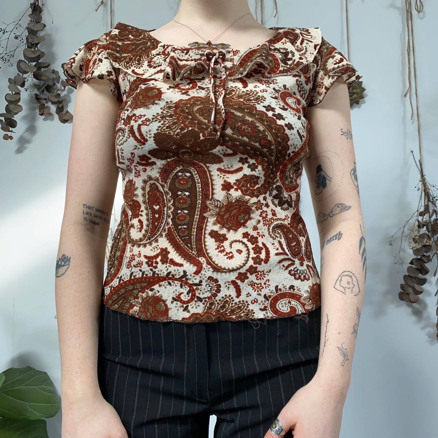 Earthy mesh top - size M/L