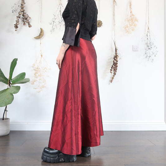 Red iridescent skirt - size S